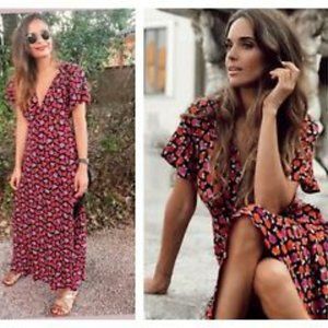 NWT - Zara Floral Maxi Dress